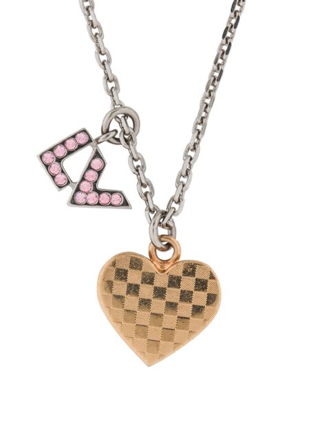 women's lv necklace|louis vuitton heart necklace.